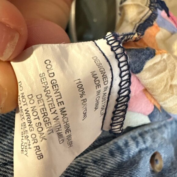 Anthropologie Abel The Label Leonard Maxi DressFloral Boho Vibrant Women - Picture 10 of 10